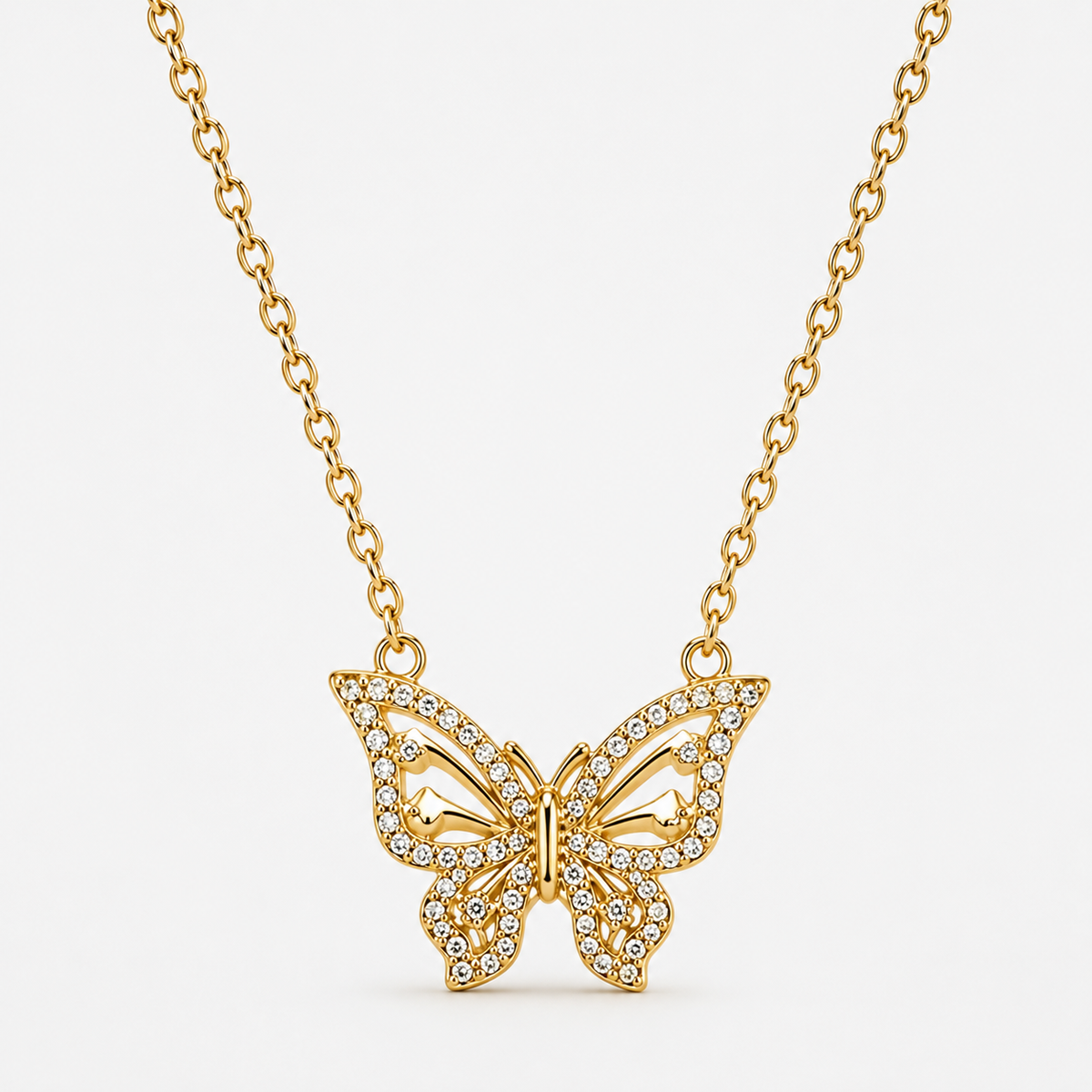 Celistia Golden Butterfly Kolye