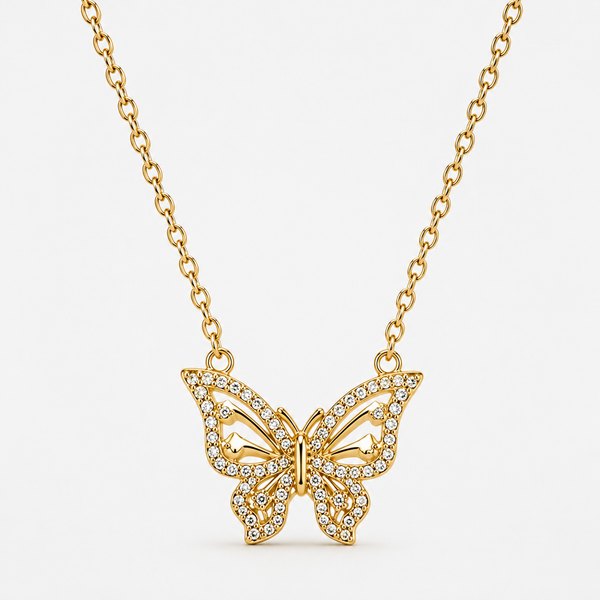 Celistia Golden Butterfly Kolye