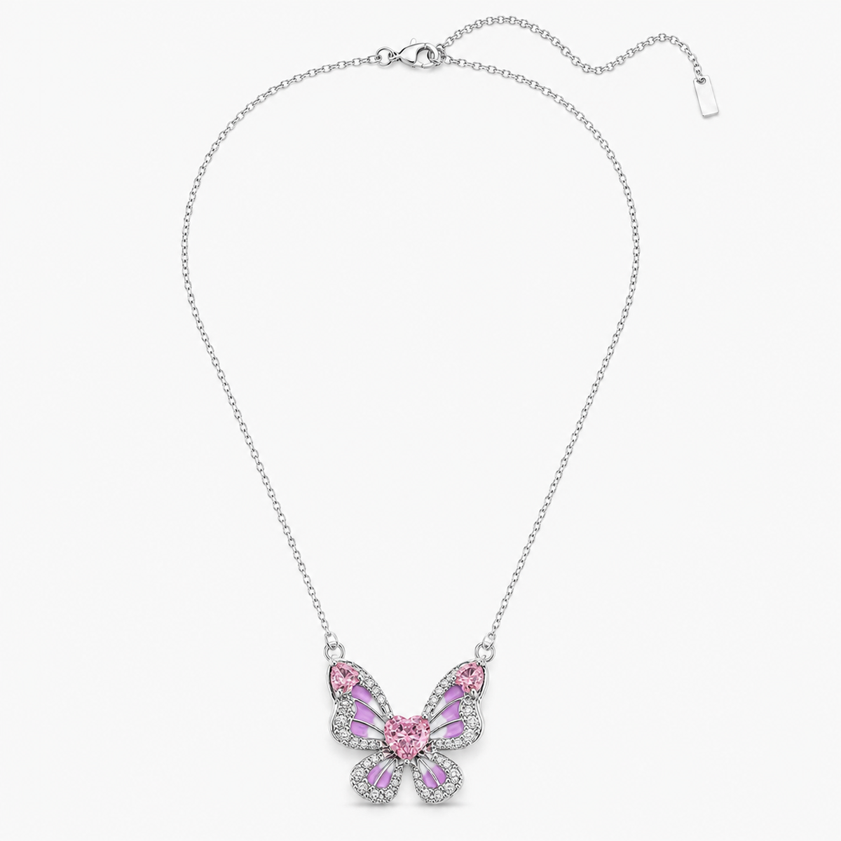 Celistia Pink Butterfly Kolye