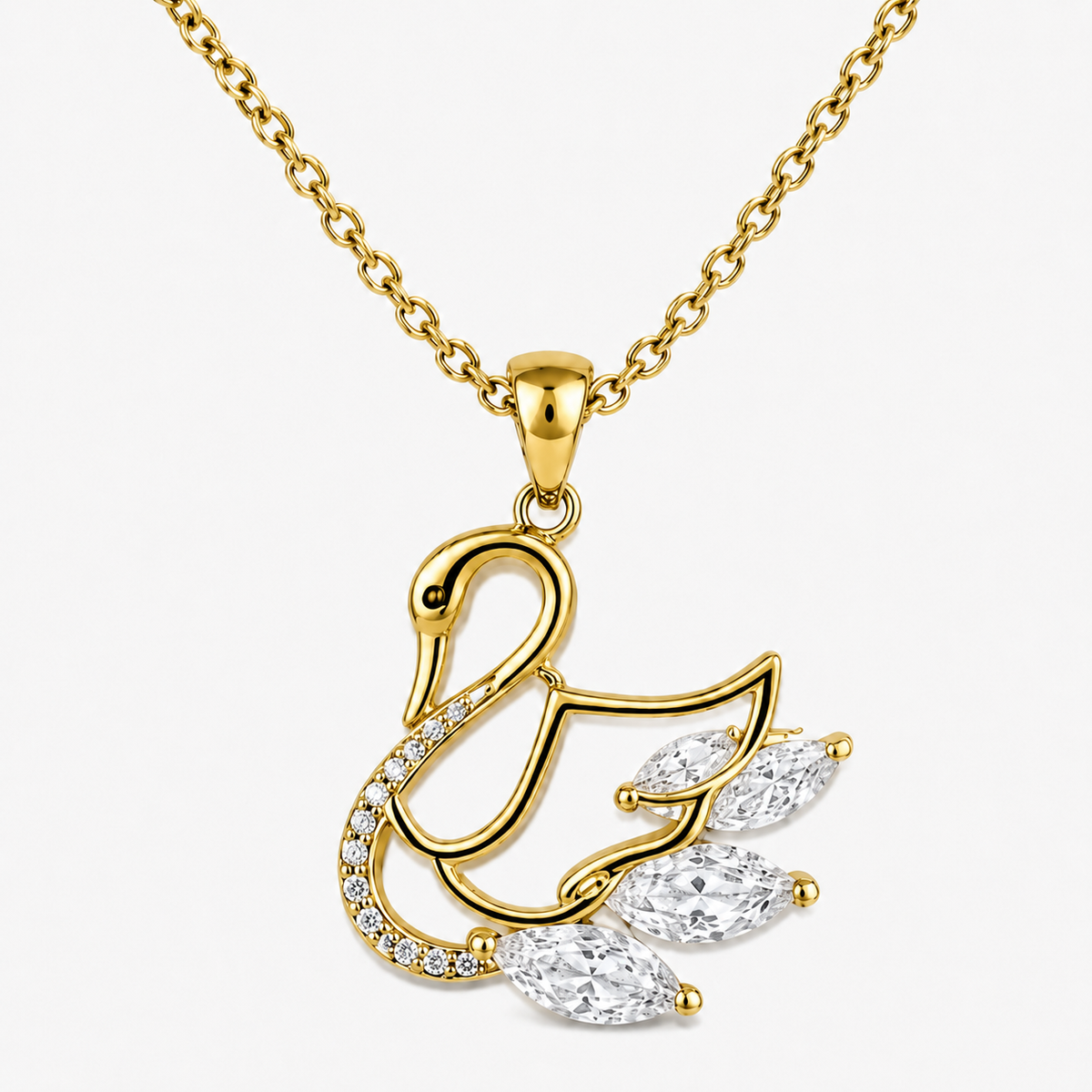 Celistia Golden Swan Kolye