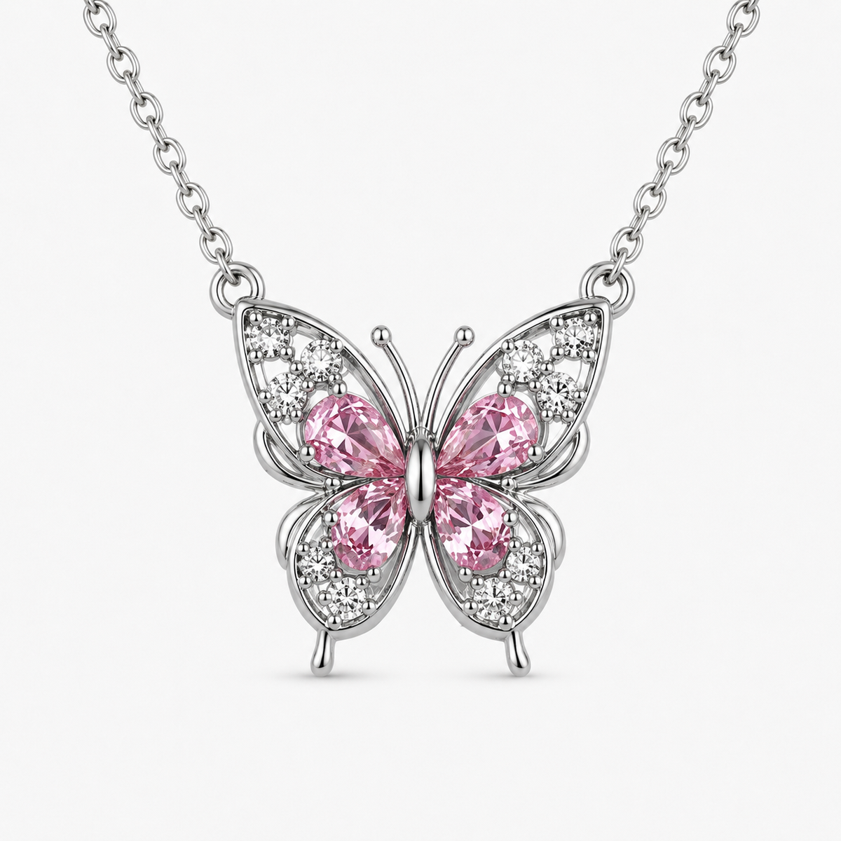 Celistia Pink Grace Butterfly Kolye