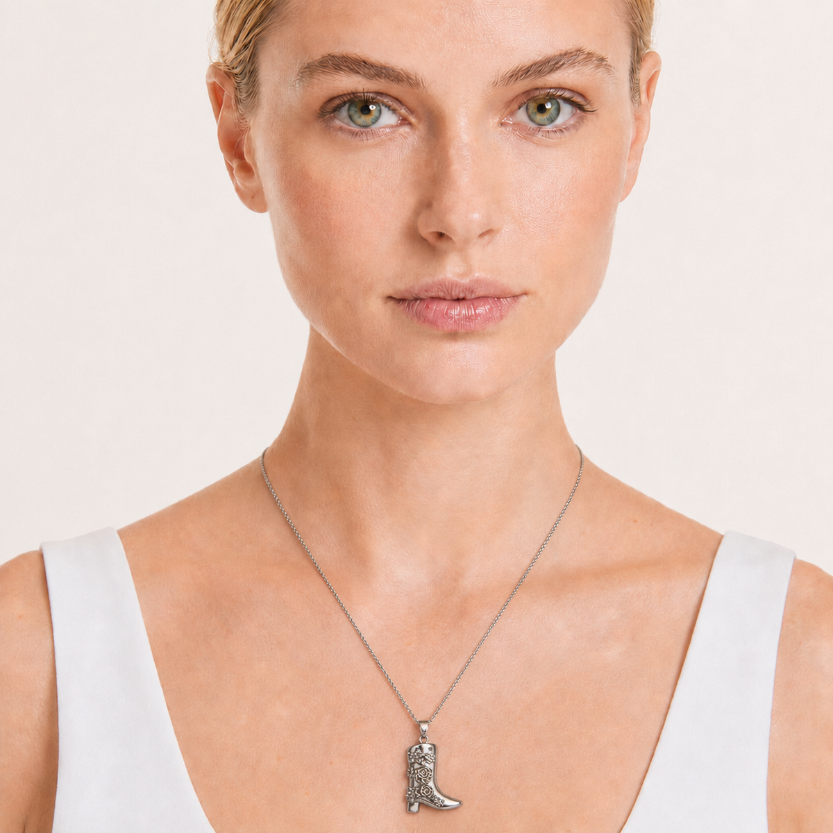 Celistia Flora Silver Bot Kolye