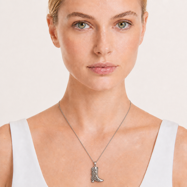 Celistia Flora Silver Bot Kolye