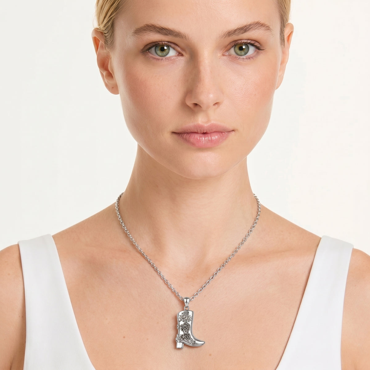 Celistia Flora Silver Bot Kolye